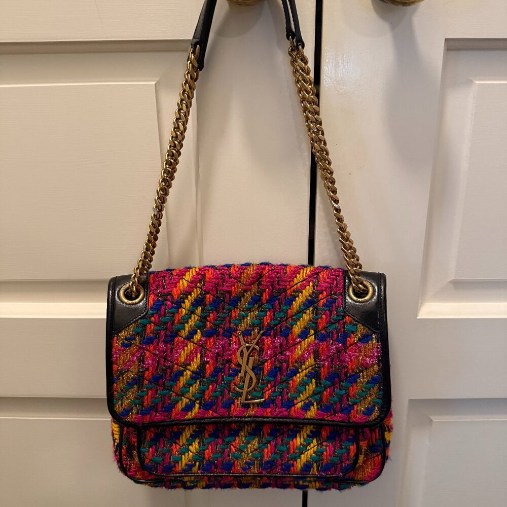 YSL Medium Niki Chain Bag in Multicolor